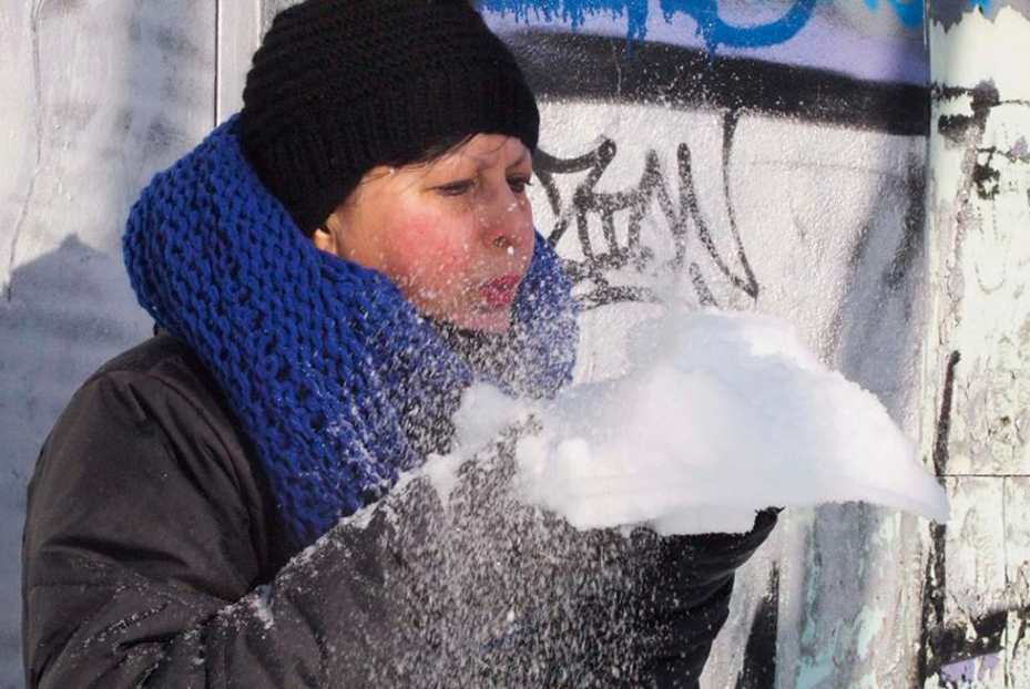 Nicole Panneton - Souffler la légèreté - Sonder la track - 8 janvier 2015 - Crédit photographique Julie Laurin