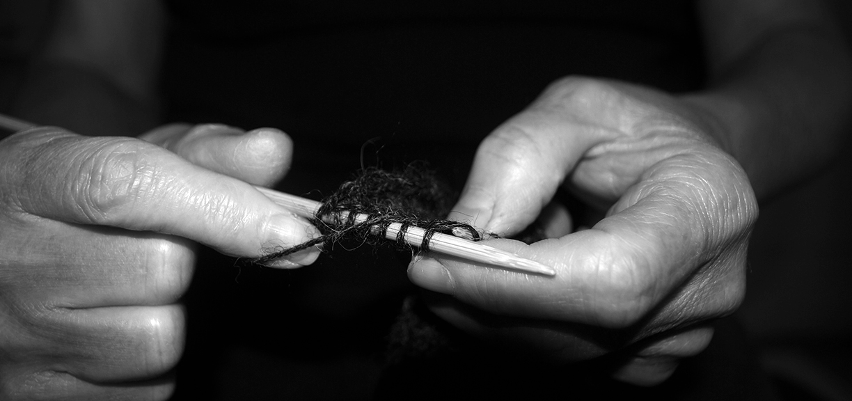 Projet de tricot et photographie - Déambulation - Accumulation