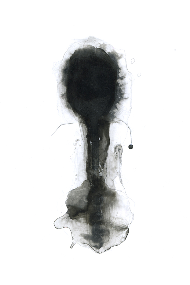 Nicole Panneton - Axe - Dessin - Encre et graphite - 2014