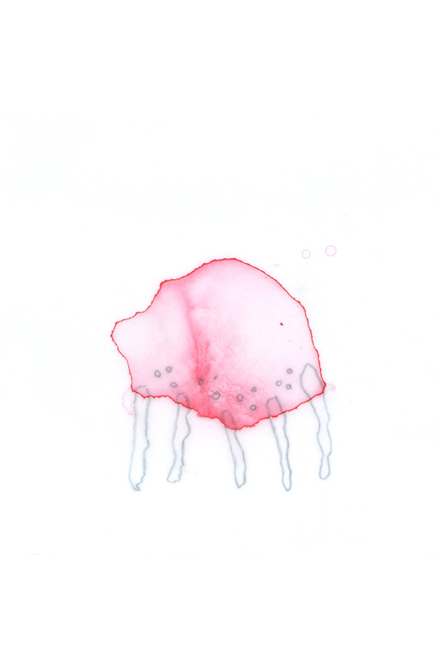 Nicole Panneton - Dessin du 1er juillet 2014 - Série Oeuvre en deux temps - Quotidien - Encre et graphite - 2014