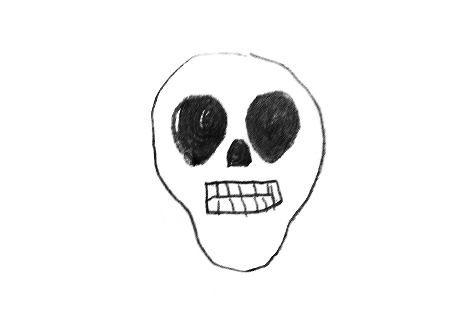 Nicole Panneton - Mâcher le stress au quotidien - Humeur noire adieu - Dessin - 2016